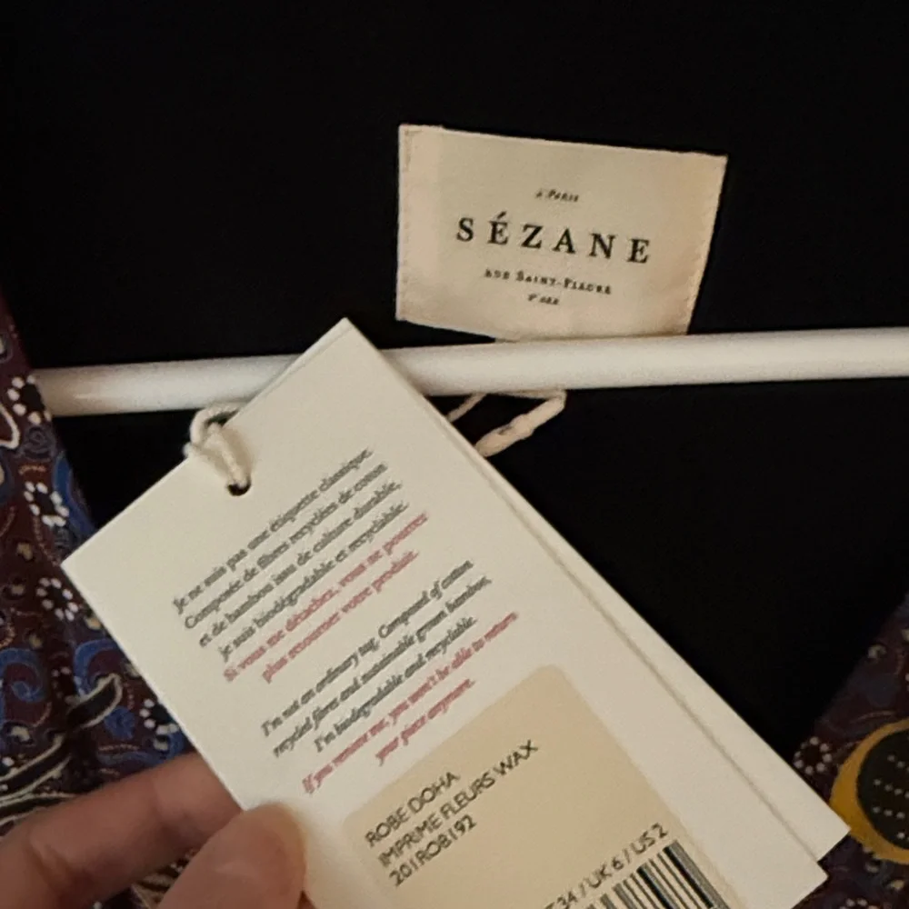 Sezane Doha Floral Midi Wrap Dress - Picture 2 of 3